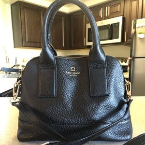Kate Spade Black Pebble Leather Crossbody Handbag